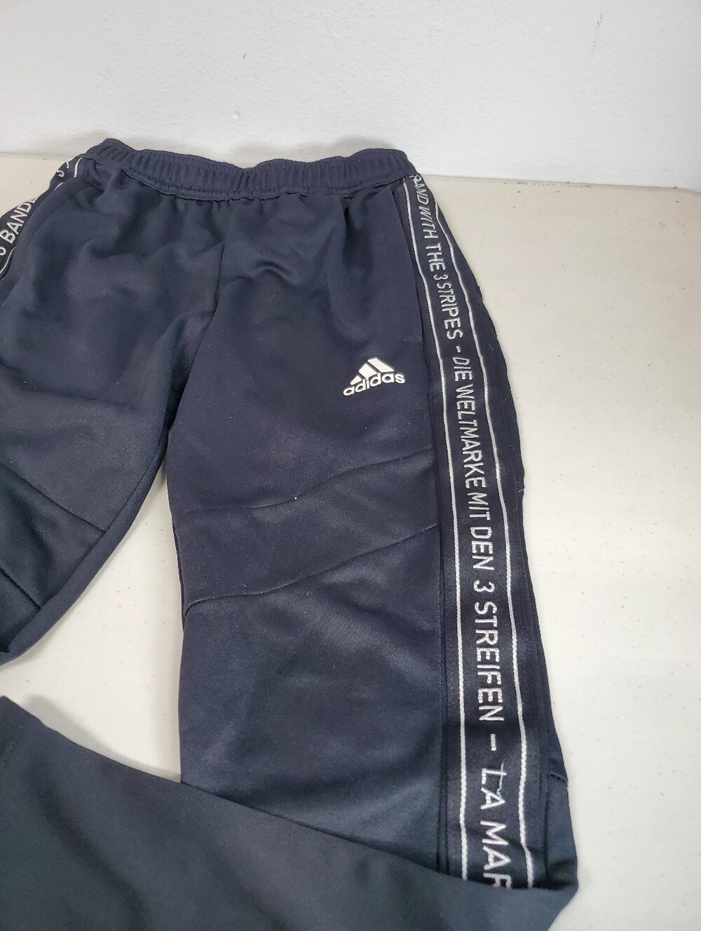 Adidas Climacool Athletic Pants Size Small Black Track Running Sports Kids - Picture 3 of 5